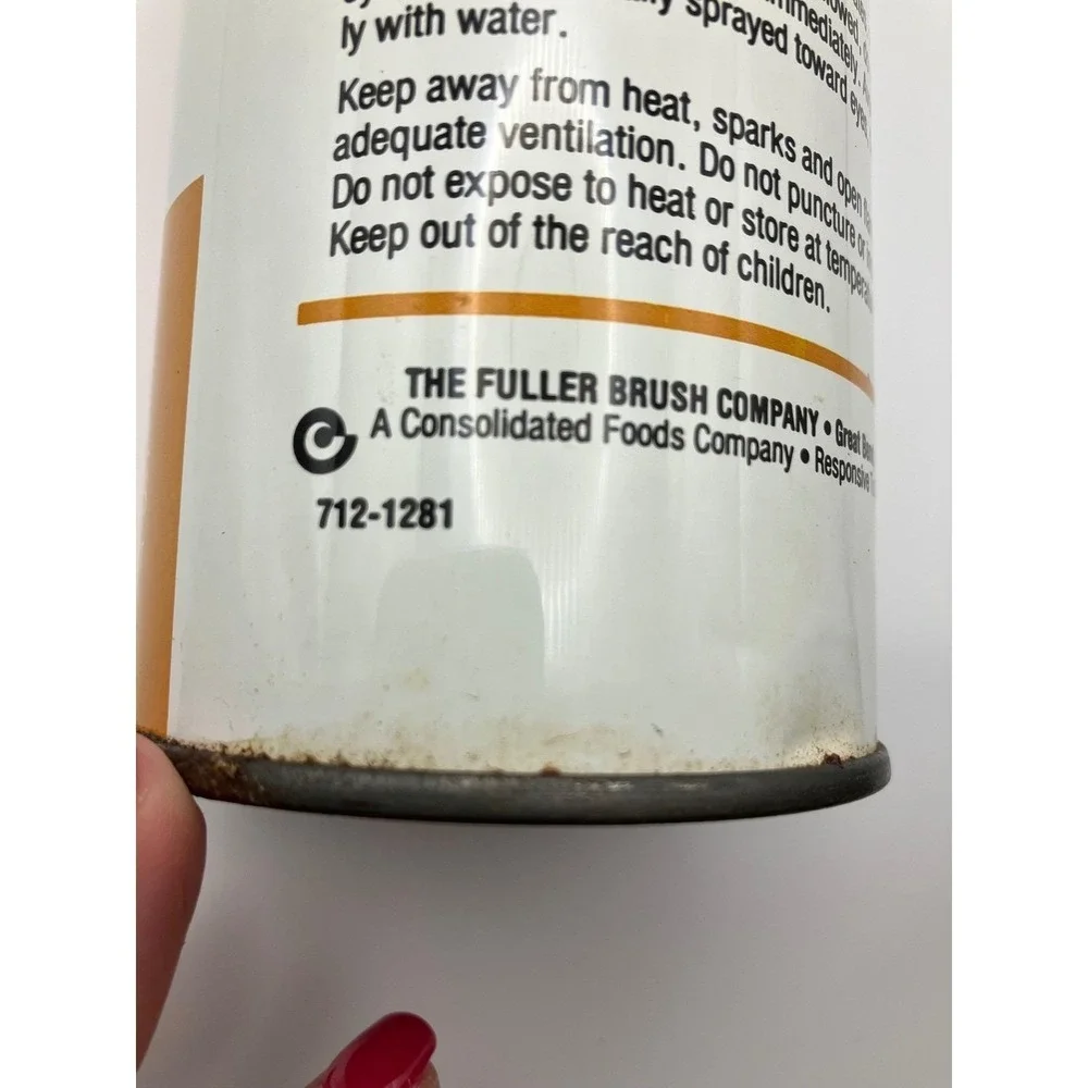 Vintage Fuller Brush Company Duster Spray Can Mor Retro Cleaning Collectible